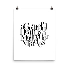 A Grateful Heart... | Digital Poster Download