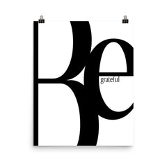Be Grateful | Digital Poster Download