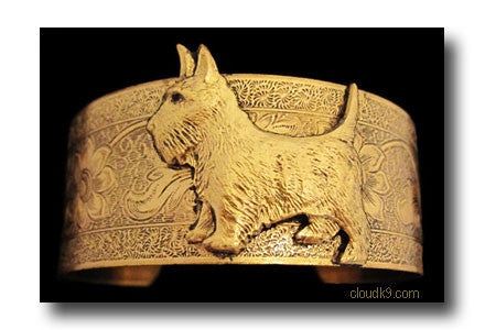 Scottie Dog Cuff Bracelet