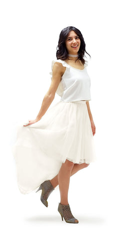 Kimmy High-Low Tulle Skirt - pastel dress