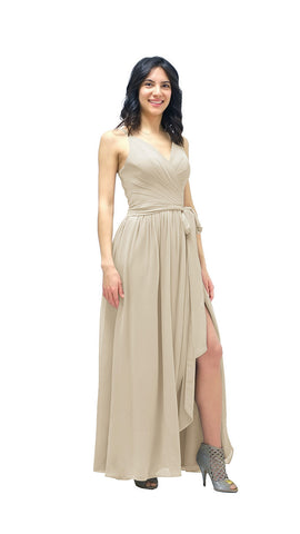 Leia Chiffon Bridesmaid Dress - pastel dress