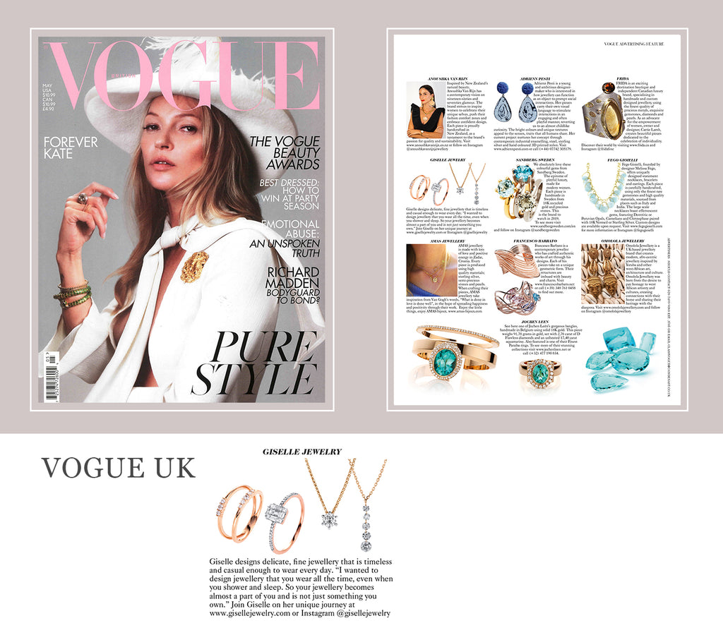 Giselle Jewelry featured in VOGUE UK