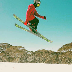 Blackbird Bespoke Skis Team Rider Fletcher Thew Perisher NSW Australia