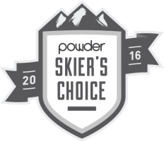 Powder Magazine Skiers Choice 2016 Caravan Skis SB110 now available at Blackbird Bespoke Skis