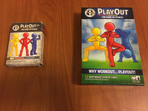 newly designed PlayOut game of fitness cards