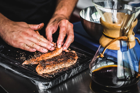 Salmon and chemex