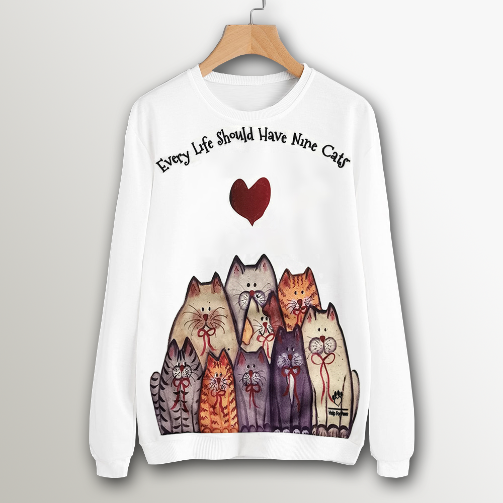 sweatshirts with cats on them