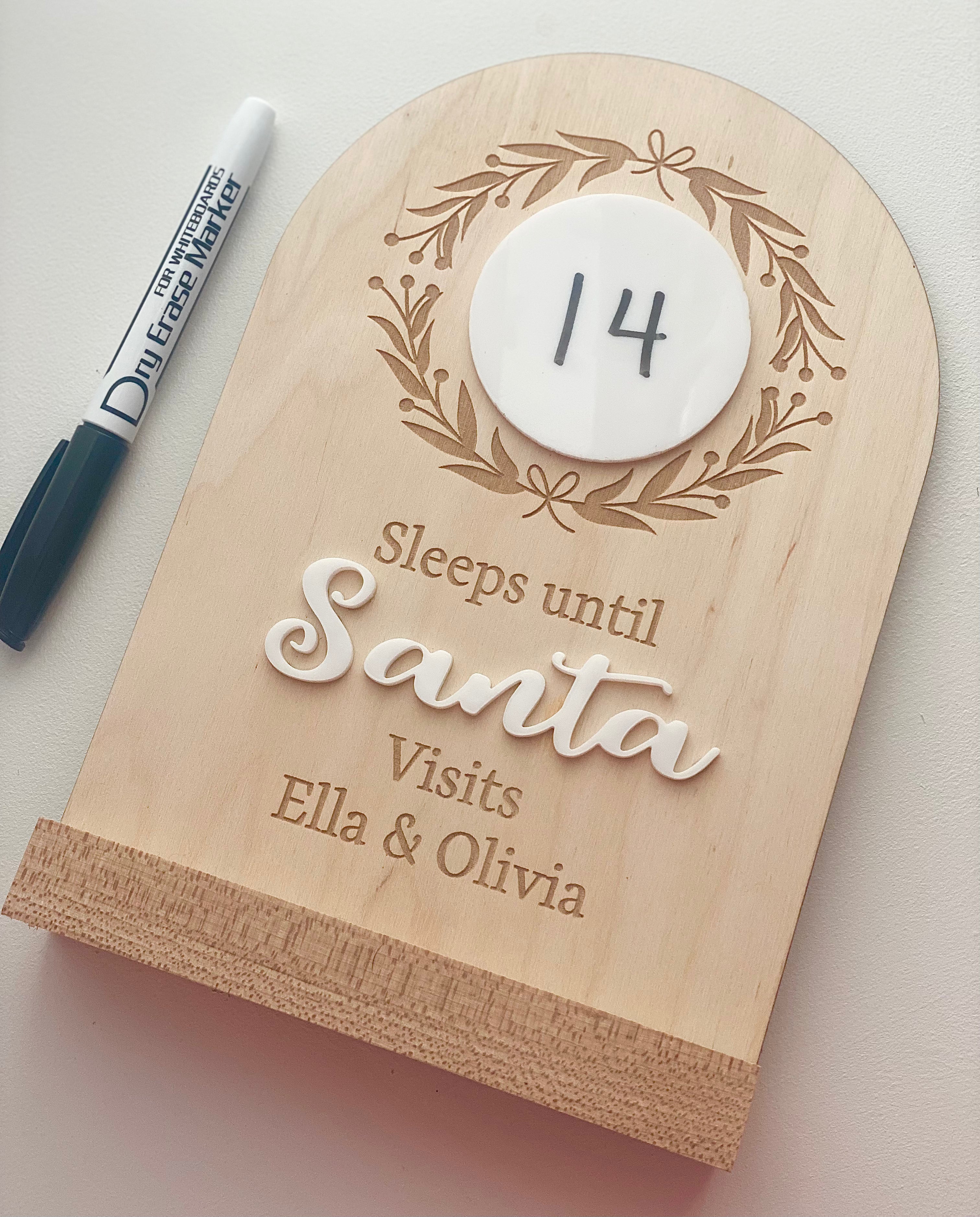 Sleeps Until Santa Visits