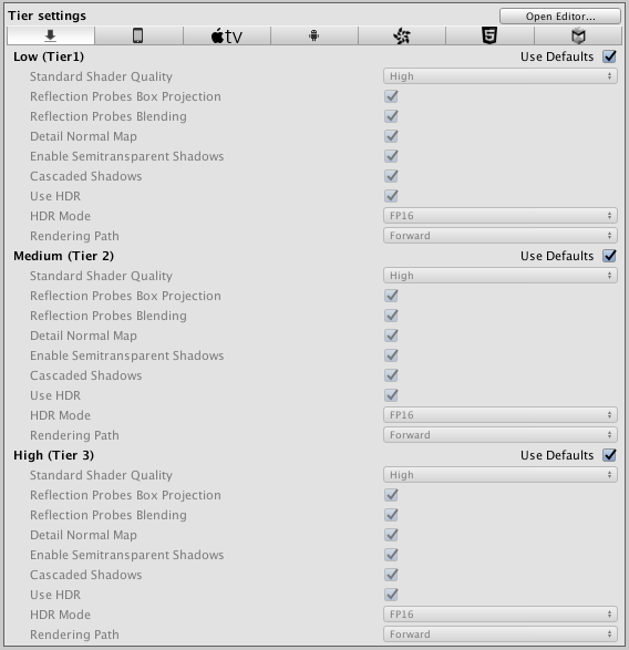 change render path unity