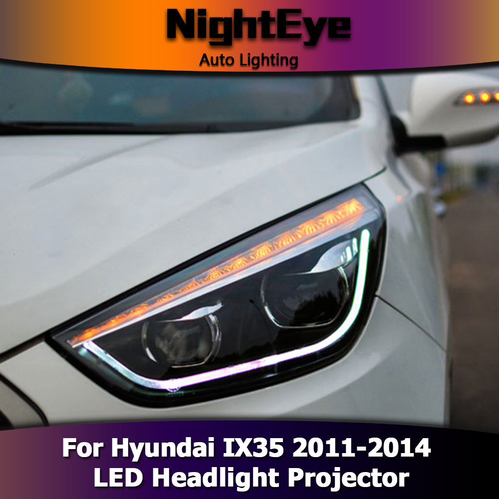 NightEye Car Styling Head Lamp for Hyundai IX35 Headlights New Tuscon LED Headlight LED DRL Bi Xenon Lens High Beam Parking Fog Lamp