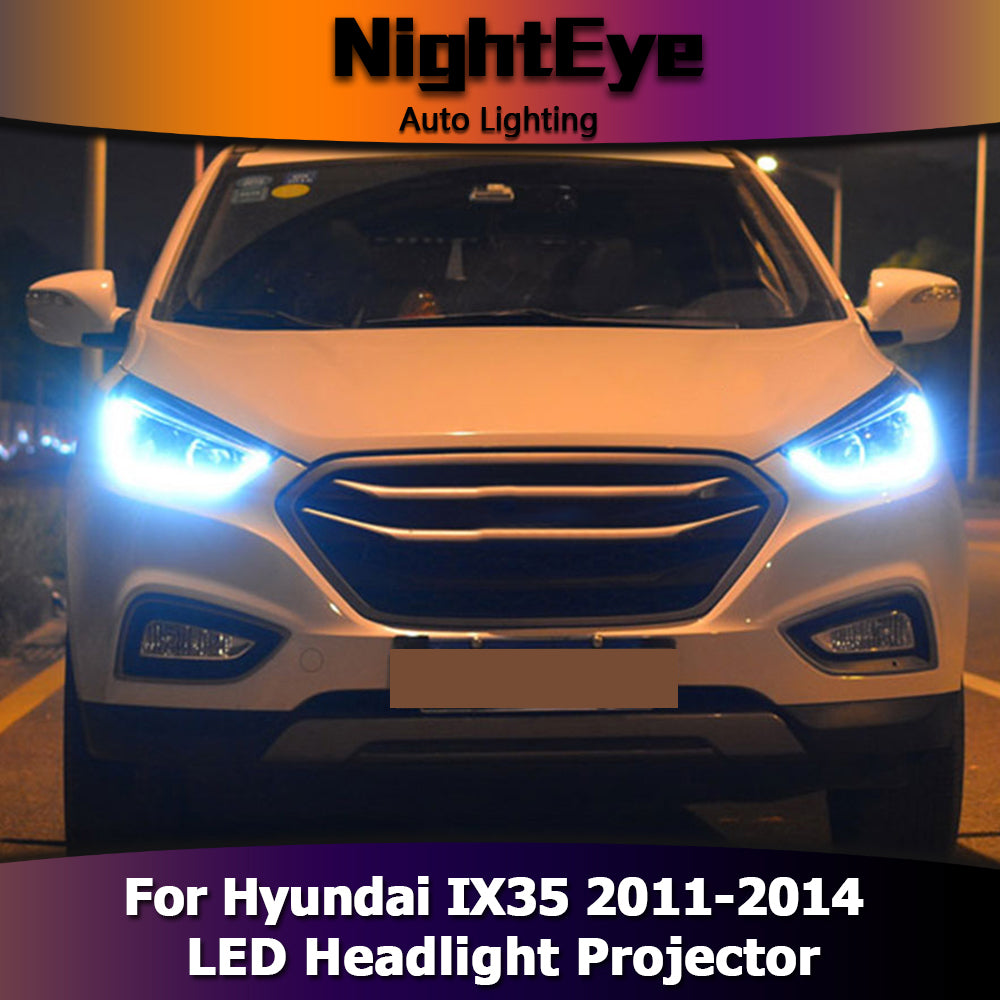 NightEye Car Styling Head Lamp for Hyundai IX35 Headlights New Tuscon LED Headlight LED DRL Bi Xenon Lens High Beam Parking Fog Lamp