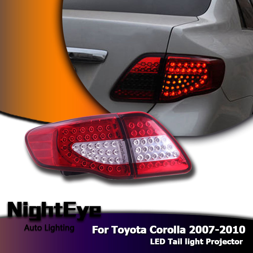 NightEye Car Styling for Toyota Corolla Tail Lights 2007-2010 Corolla LED Tail Light Altis LED Rear Lamp DRL+Brake+Park+Signal