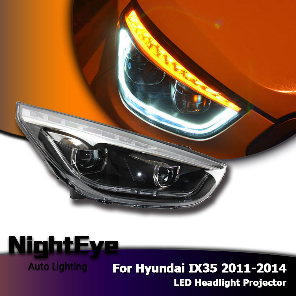 NightEye Car Styling Head Lamp for Hyundai IX35 Headlights New Tuscon LED Headlight LED DRL Bi Xenon Lens High Beam Parking Fog Lamp