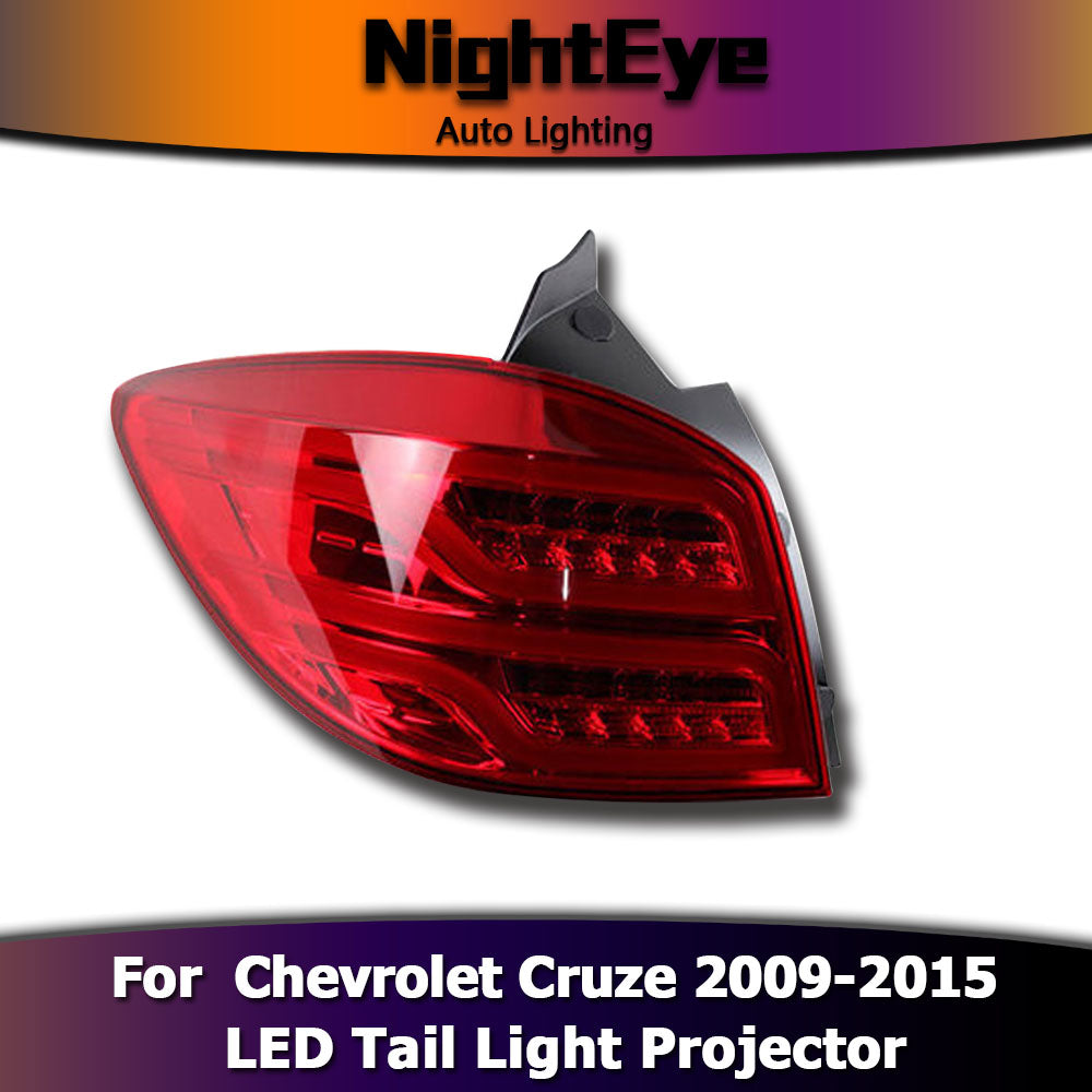 NightEye Car Styling for Chevrolet Cruze Tail Lights Cruze Hatch Back LED Tail Light LED Rear Lamp DRL+Brake+Park+Signal