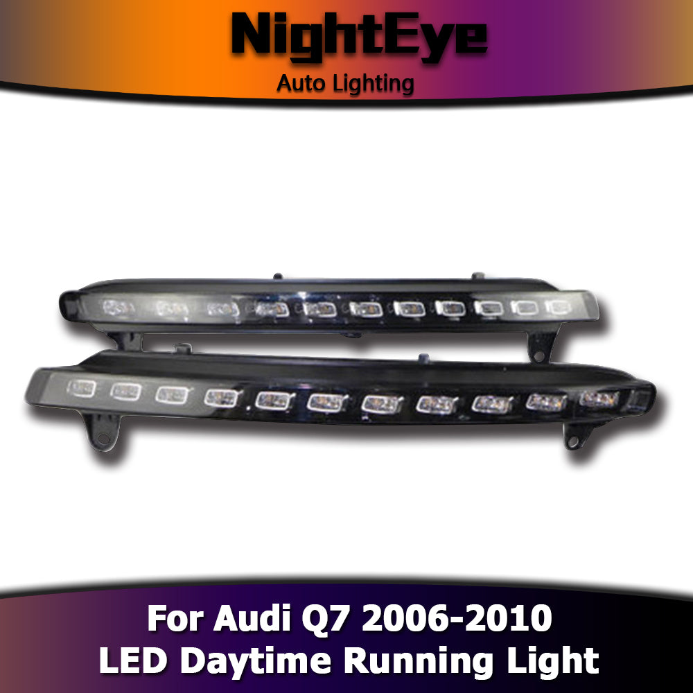 NightEye Car Styling LED Fog Lamp for Audi Q7 DRL 2006-2010 LED Daytime Running Light Fog Light Parking Signal Accessories