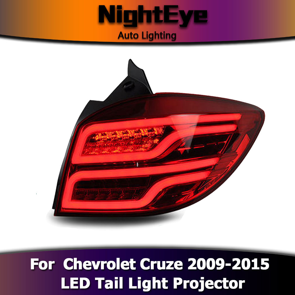 NightEye Car Styling for Chevrolet Cruze Tail Lights Cruze Hatch Back LED Tail Light LED Rear Lamp DRL+Brake+Park+Signal