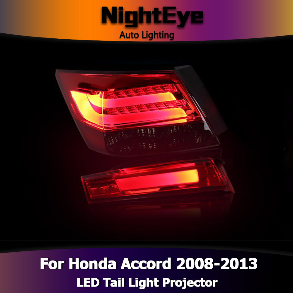 NightEye Car Styling for Accord Tail Lights 2008-2013 Accord8 LED Tail Light LED Rear Lamp LED DRL+Brake+Park+Signal