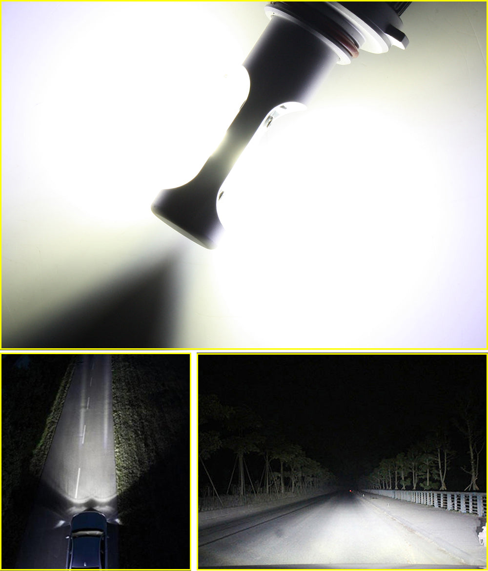 Nighteye 2x 12000LM 9005 HB3 LED Car Driving Fog HeadLight Bulb Light Lamp White