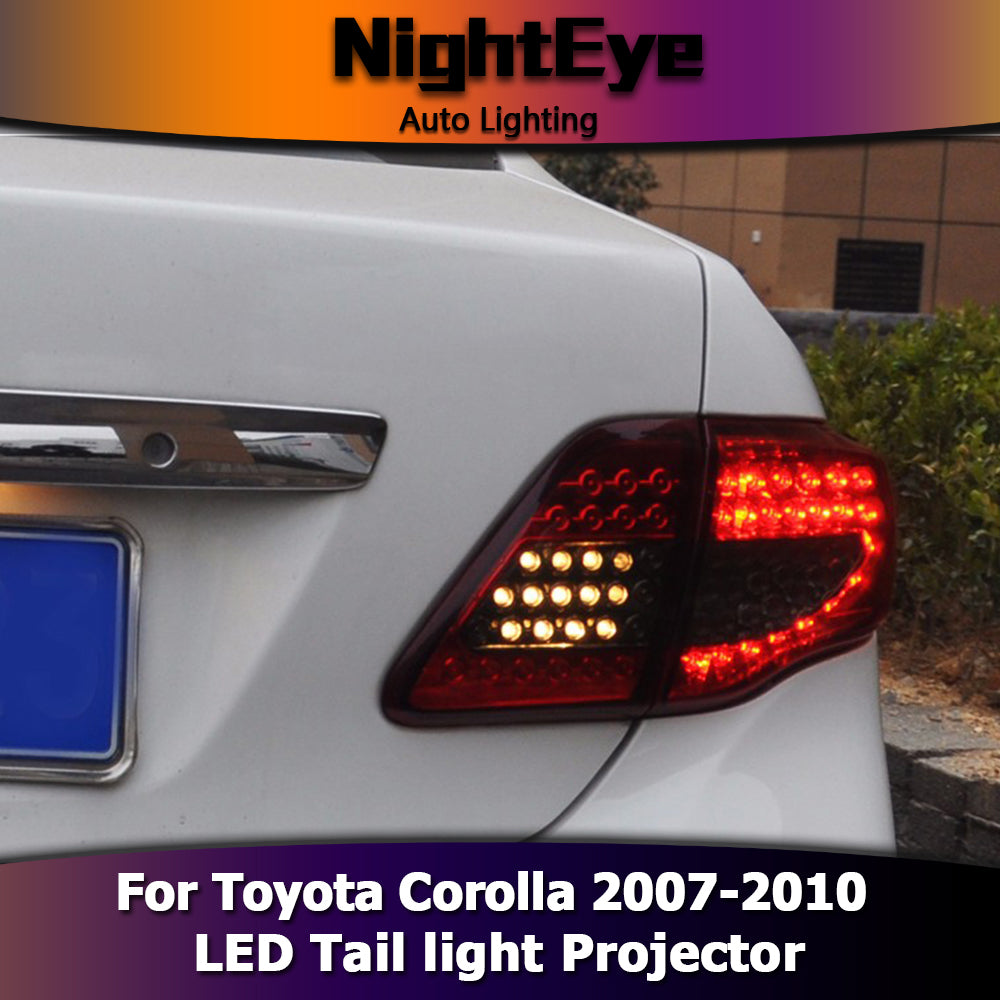 NightEye Car Styling for Toyota Corolla Tail Lights 2007-2010 Corolla LED Tail Light Altis LED Rear Lamp DRL+Brake+Park+Signal