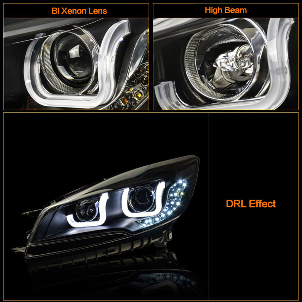 NightEye Car Styling for Ford Escape Headlights 2014 New Kuga Angel Eye Headlight DRL Bi Xenon Lens High Low Beam Parking Fog Lamp