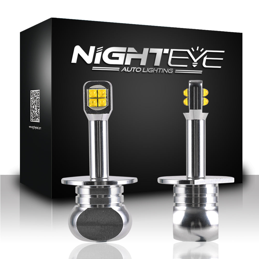 2016 NIGHTEYE Car-styling A Pair of Car 9 LED Fog Lights Bright White Lamps Left & Rights H1