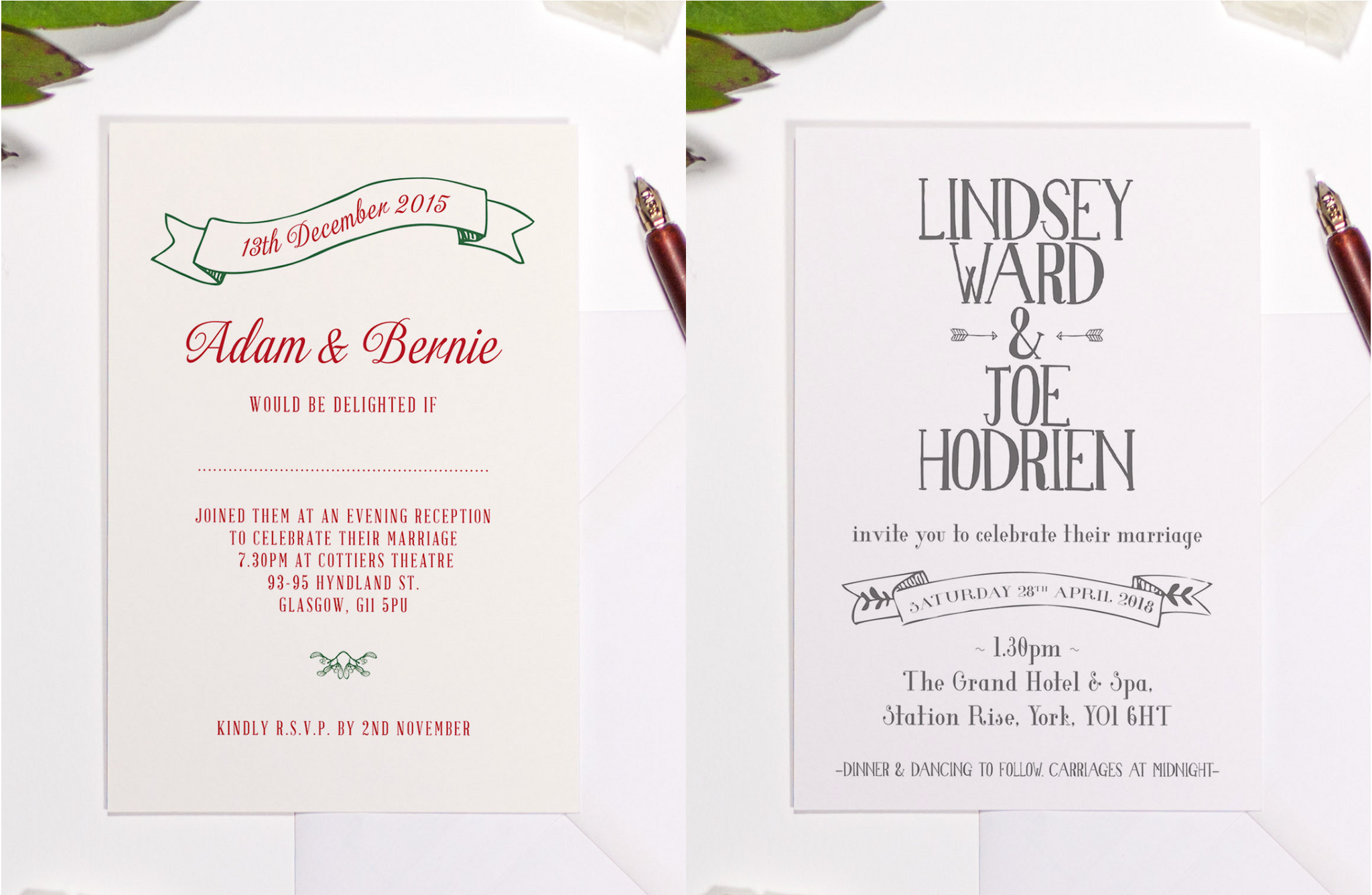 wedding invitation wording guest names