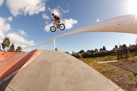 bmx 360 over handrail Melbourne bmx spots