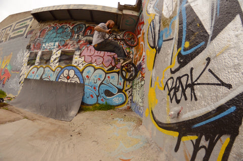 fake wall ride ghetto shot - bmx