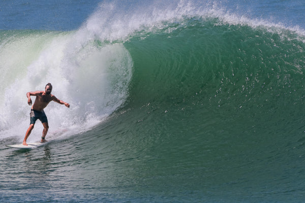 alonso surfing big waves in miramar