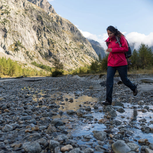 Women's Nature Hiking Waterproof Jacket NH100,midnight indigo