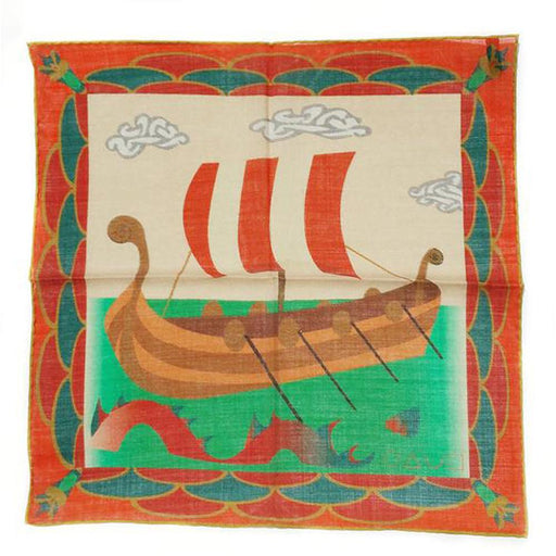 x-of-pentacles-norse-motif-red-wool-silk-pocket-square