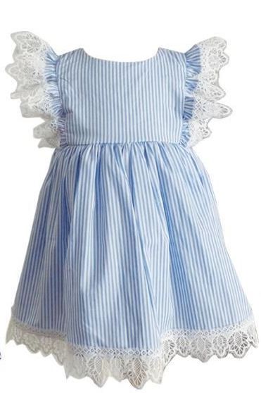 baby blue striped dress