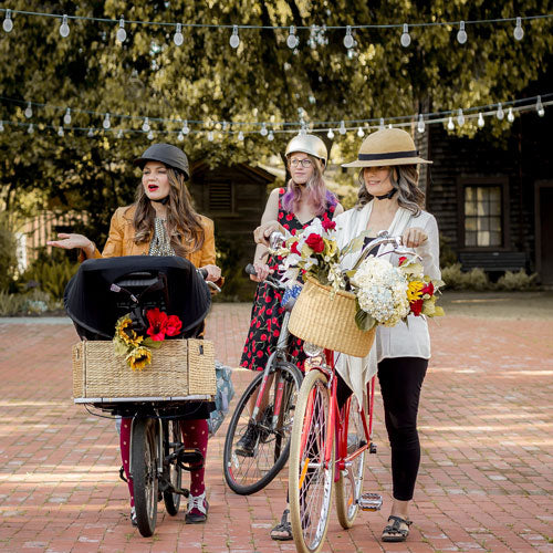 floral bike helmet