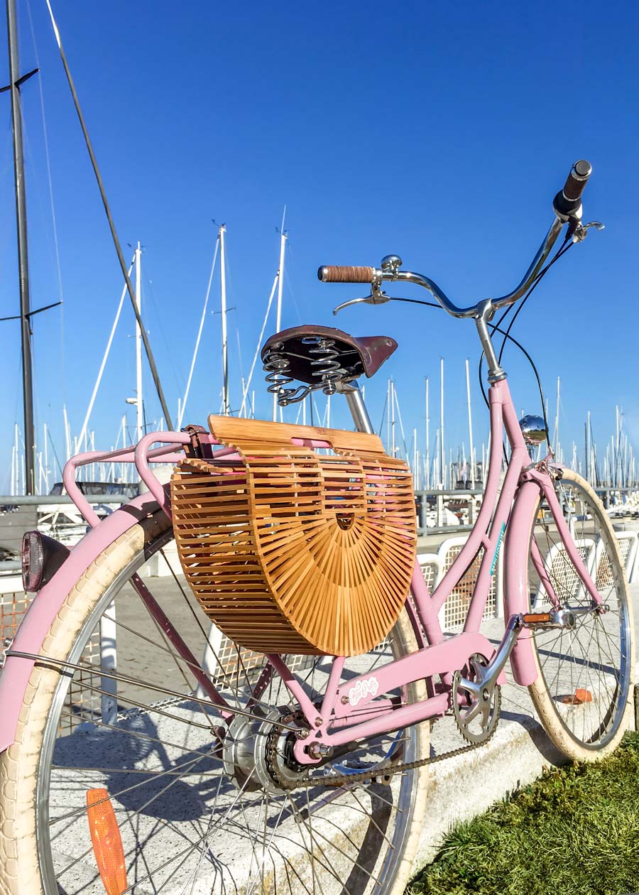 Half Circle Bamboo Bike Bag