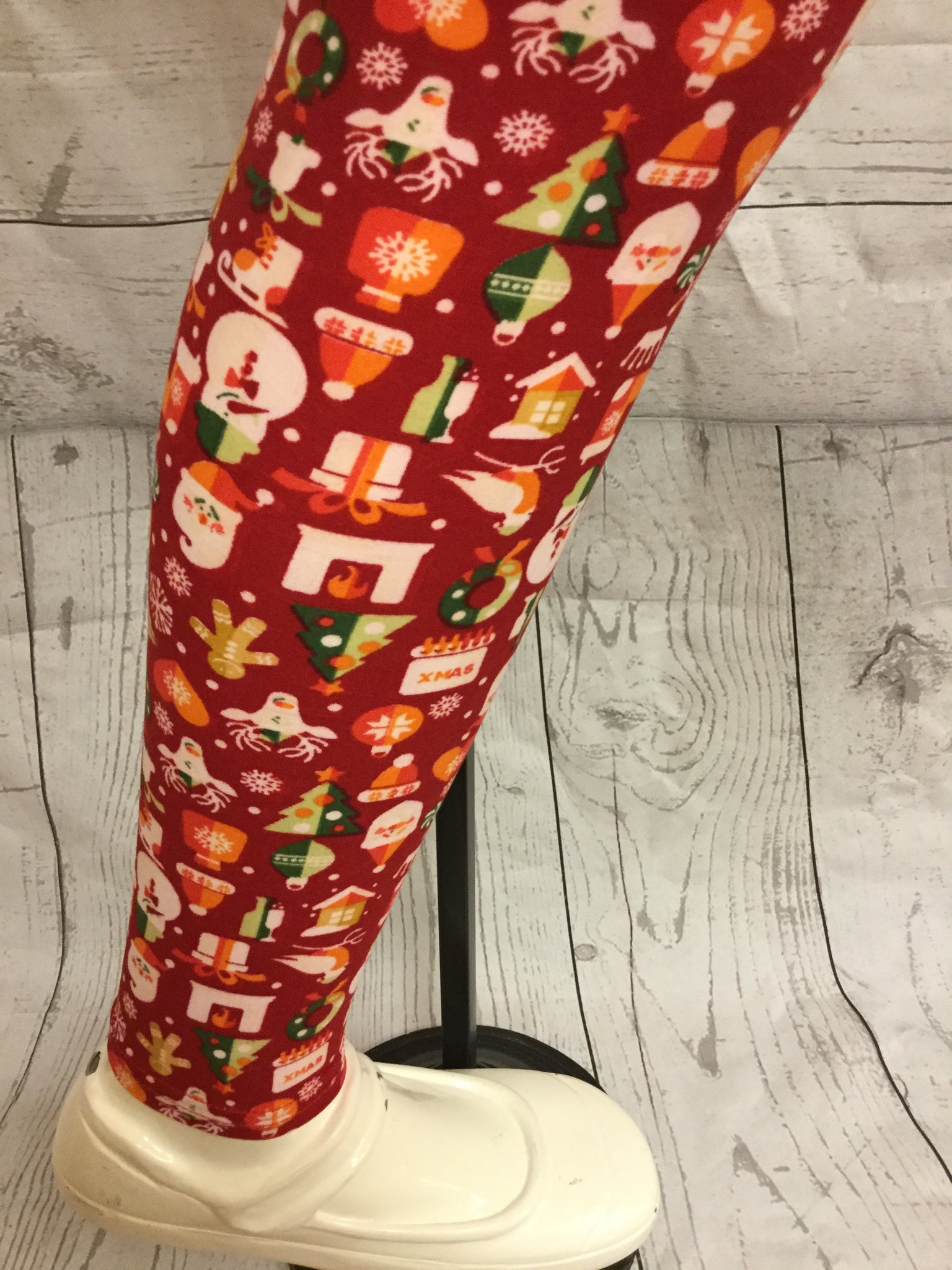 Girls Happy Holidays Snowman Leggings