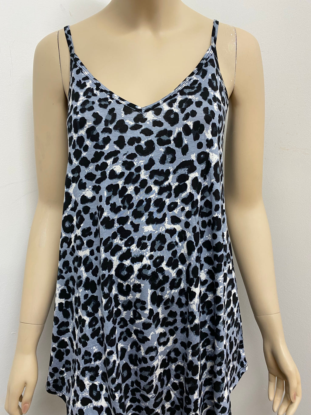 Leopard Print Spaghetti Strap Tank Top