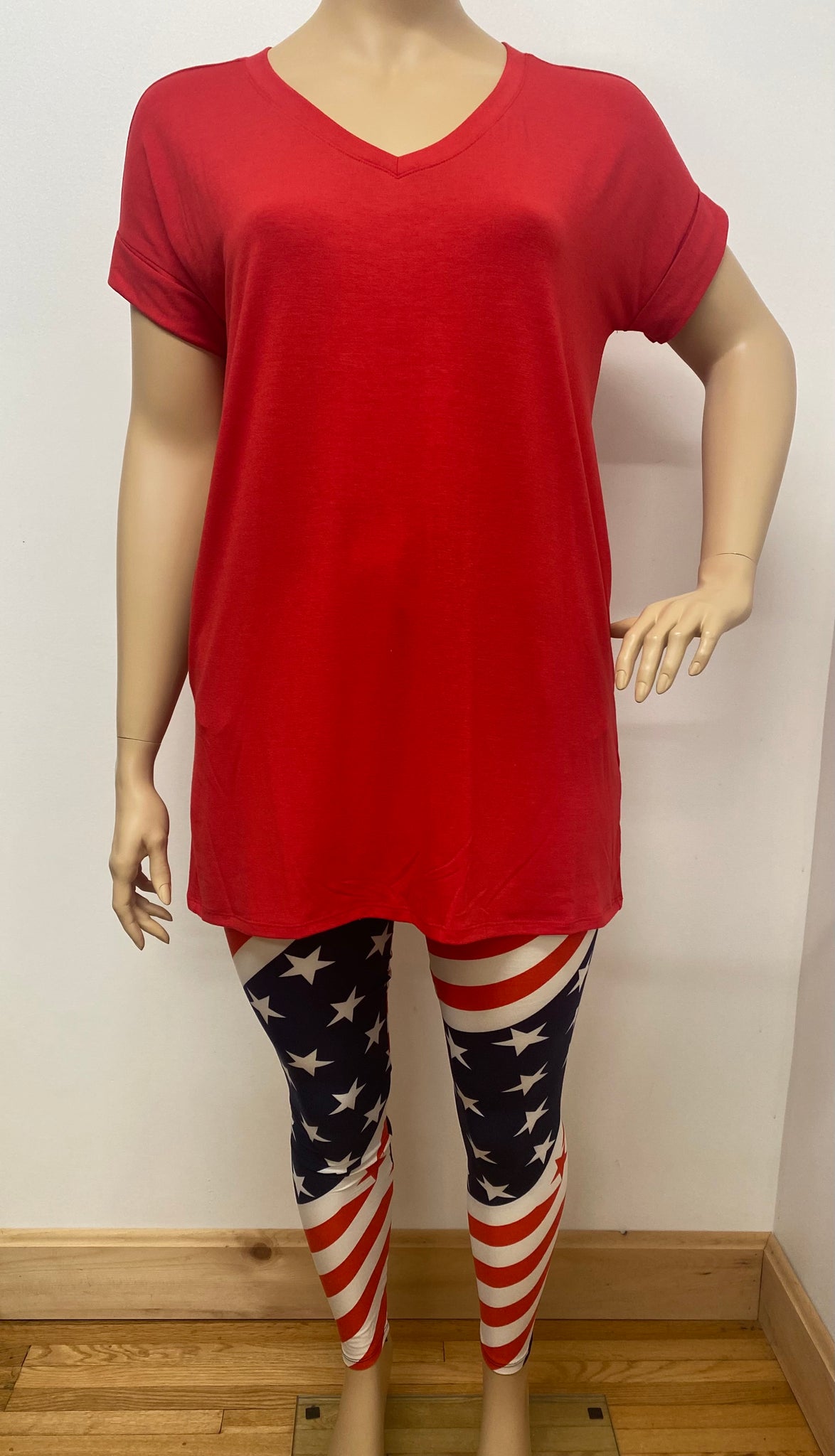 Big Time Patriot Printed Leggings