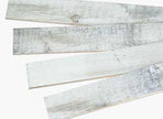 White washed reclaimed wood trim.