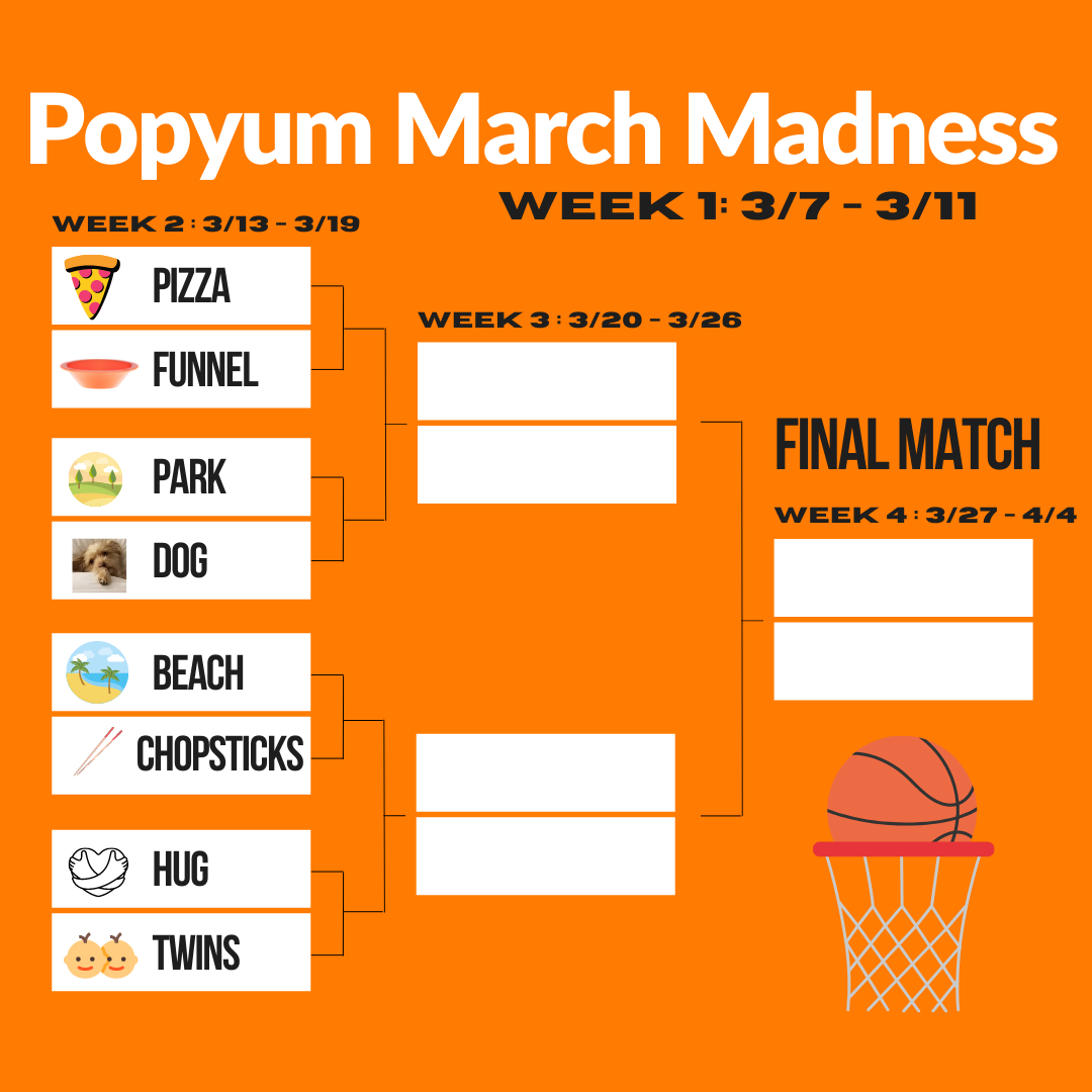 Win Cool Prizes with PopYum March Madness