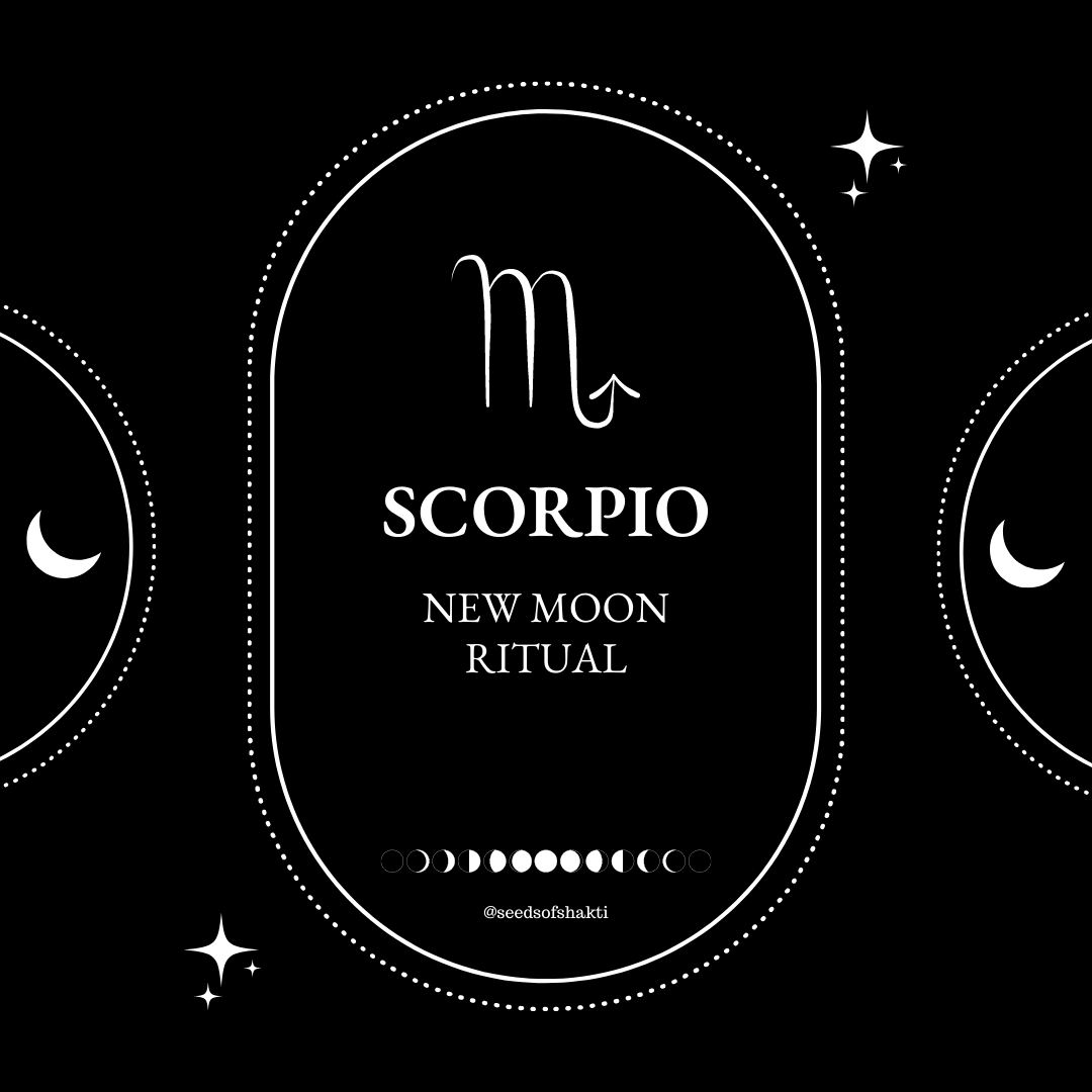 Sacred Ritual for the New Moon in Scorpio Seeds of Shakti