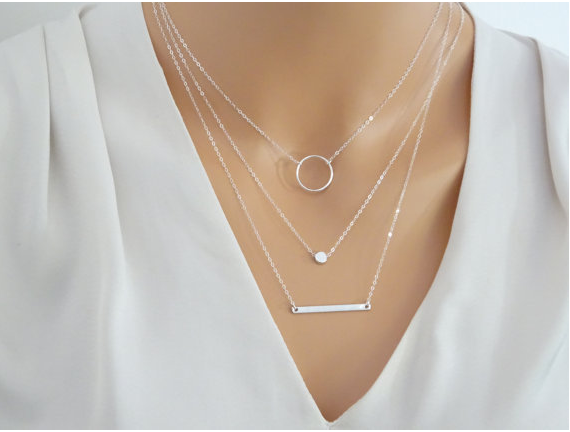 silver and gold necklaces