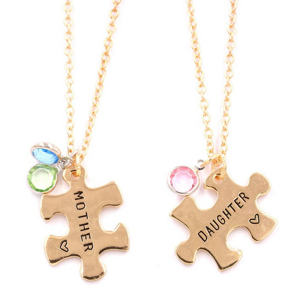 mother daughter pendants gold