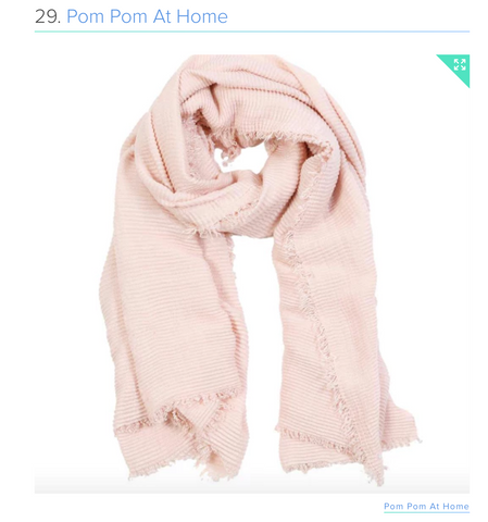 a blush scarf