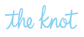 The knot written in cursive blue lettering