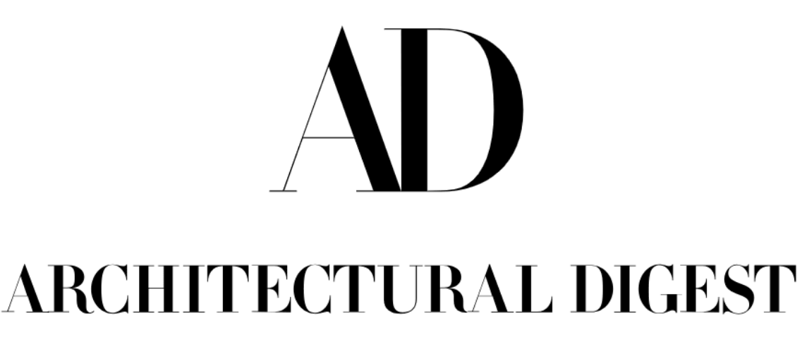 ARCHITECTURAL DIGEST in black letters with a large A D