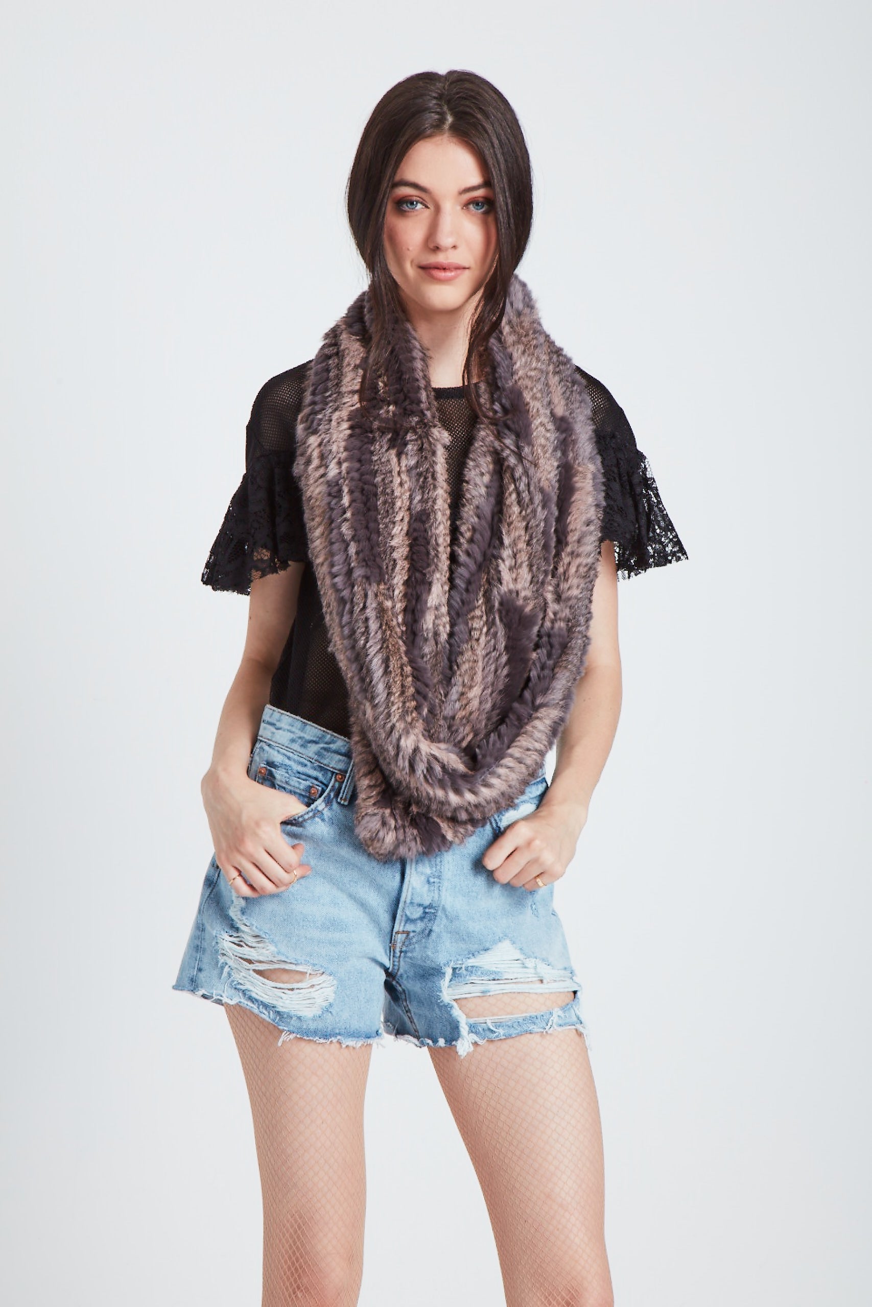 The Interplanetary Infinity Scarf - Rose Smoke Combo