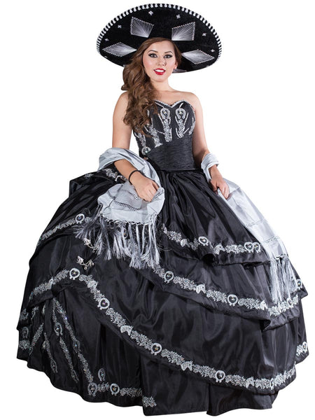 black charro quinceanera dresses