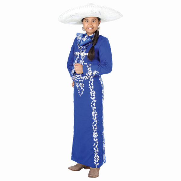 royal blue charro dress