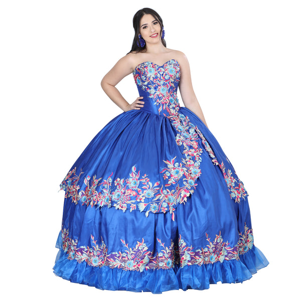 quinceanera dresses in royal blue