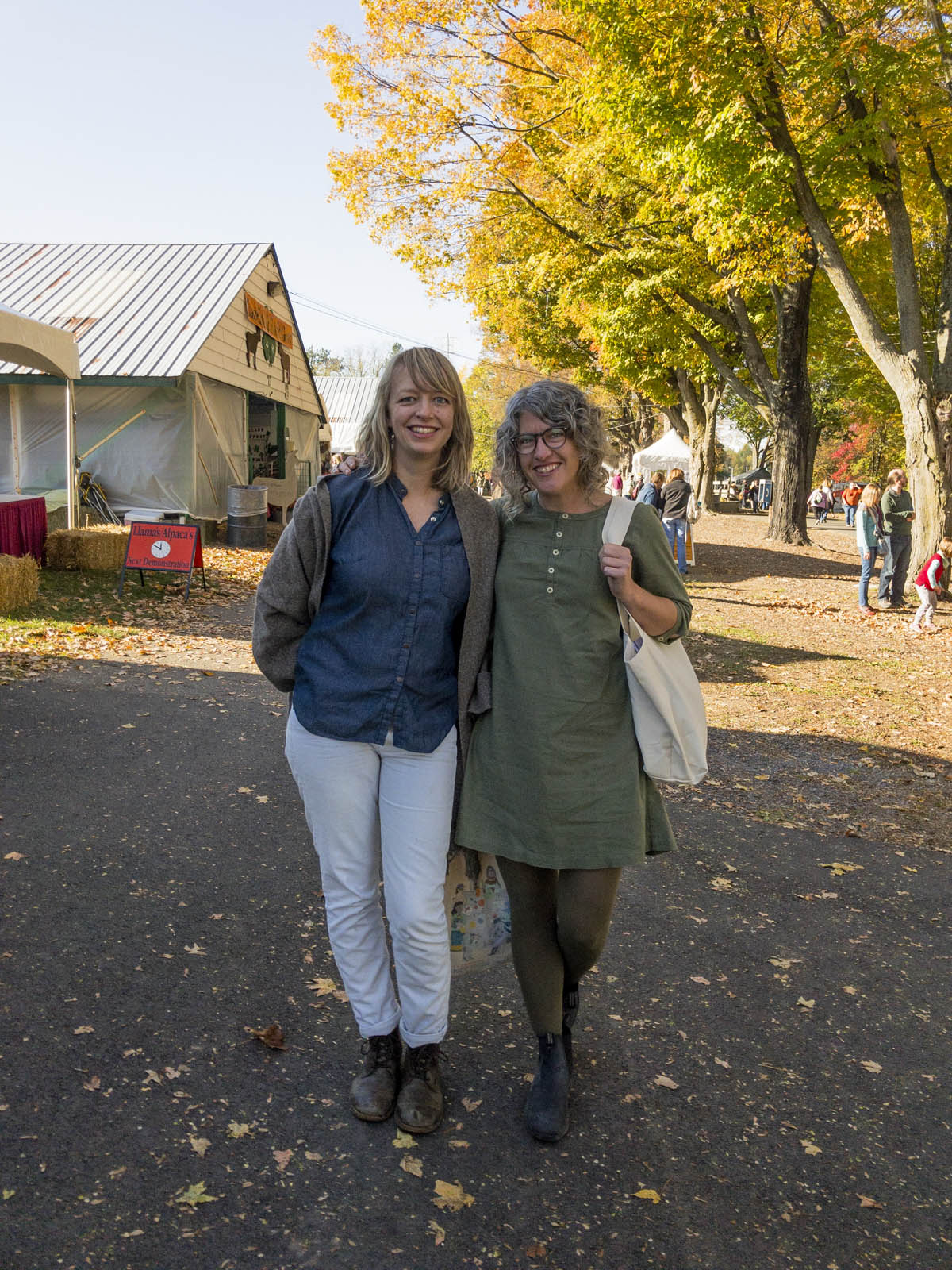 Jaime and Amber at NY Wool Festival 2017